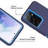 image:imageMXX Case Compatible with Galaxy S21 Ultra Case 3Layer Super Full Heavy Duty Body Bumper CoverShock ProtectionDust Proof Designed for Samsung Galaxy S21 Ultra 5G 68 Inch 2021 PlumBlue