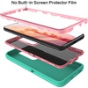 image:imageMXX Case Compatible with Galaxy S21 Ultra Case 3Layer Super Full Heavy Duty Body Bumper CoverShock ProtectionDust Proof Designed for Samsung Galaxy S21 Ultra 5G 68 Inch 2021 PlumAqualight Pink