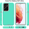 image:imageMXX Case Compatible with Galaxy S21 Ultra Case 3Layer Super Full Heavy Duty Body Bumper CoverShock ProtectionDust Proof Designed for Samsung Galaxy S21 Ultra 5G 68 Inch 2021 PlumAqualight Pink