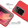 image:imageMXX Case Compatible with Galaxy S21 Ultra Case 3Layer Super Full Heavy Duty Body Bumper CoverShock ProtectionDust Proof Designed for Samsung Galaxy S21 Ultra 5G 68 Inch 2021 PlumRedGray