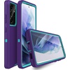 image:imageMXX Case Compatible with Galaxy S21 Ultra Case 3Layer Super Full Heavy Duty Body Bumper CoverShock ProtectionDust Proof Designed for Samsung Galaxy S21 Ultra 5G 68 Inch 2021 PlumPurple