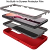 image:imageMXX Case Compatible with Galaxy S21 Ultra Case 3Layer Super Full Heavy Duty Body Bumper CoverShock ProtectionDust Proof Designed for Samsung Galaxy S21 Ultra 5G 68 Inch 2021 PlumRedGray