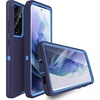 image:imageMXX Case Compatible with Galaxy S21 Ultra Case 3Layer Super Full Heavy Duty Body Bumper CoverShock ProtectionDust Proof Designed for Samsung Galaxy S21 Ultra 5G 68 Inch 2021 PlumBlue