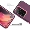 image:imageMXX Case Compatible with Galaxy S21 Ultra Case 3Layer Super Full Heavy Duty Body Bumper CoverShock ProtectionDust Proof Designed for Samsung Galaxy S21 Ultra 5G 68 Inch 2021 PlumPlum