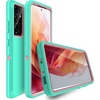 image:imageMXX Case Compatible with Galaxy S21 Ultra Case 3Layer Super Full Heavy Duty Body Bumper CoverShock ProtectionDust Proof Designed for Samsung Galaxy S21 Ultra 5G 68 Inch 2021 PlumAqualight Pink