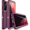 image:imageMXX Case Compatible with Galaxy S21 Ultra Case 3Layer Super Full Heavy Duty Body Bumper CoverShock ProtectionDust Proof Designed for Samsung Galaxy S21 Ultra 5G 68 Inch 2021 PlumPlum