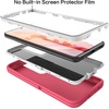 image:imageMXX Case Compatible with Galaxy S21 Ultra Case 3Layer Super Full Heavy Duty Body Bumper CoverShock ProtectionDust Proof Designed for Samsung Galaxy S21 Ultra 5G 68 Inch 2021 PlumPinkWhite