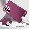 image:imageMXX Case Compatible with Samsung Galaxy s25 Ultra case 3Layer Super Full Heavy Duty Body Bumper CoverShock ProtectionDust Proof Designed for Samsung s25 Ultra Case BlackPlumLight Pink