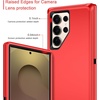 image:imageMXX Case Compatible with Samsung Galaxy s25 Ultra case 3Layer Super Full Heavy Duty Body Bumper CoverShock ProtectionDust Proof Designed for Samsung s25 Ultra Case BlackRedBlack