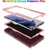 image:imageMXX Case Designed for Samsung Galaxy S24 Ultra 3Layer Super Full Heavy Duty Body Bumper CoverShock ProtectionDust Proof Designed for S24 Ultra case 5g 2024 PurplePlumPink