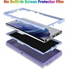 image:imageMXX Case Designed for Samsung Galaxy S24 Ultra 3Layer Super Full Heavy Duty Body Bumper CoverShock ProtectionDust Proof Designed for S24 Ultra case 5g 2024 PurplePurple