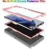 image:imageMXX Case Designed for Samsung Galaxy S24 Ultra 3Layer Super Full Heavy Duty Body Bumper CoverShock ProtectionDust Proof Designed for S24 Ultra case 5g 2024 PurpleGrayPink