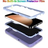 image:imageMXX Case Designed for Samsung Galaxy S24 Ultra 3Layer Super Full Heavy Duty Body Bumper CoverShock ProtectionDust Proof Designed for S24 Ultra case 5g 2024 PurplePurple