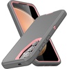 image:imageMXX Case Designed for Samsung Galaxy S24 Ultra 3Layer Super Full Heavy Duty Body Bumper CoverShock ProtectionDust Proof Designed for S24 Ultra case 5g 2024 PurpleGrayPink