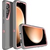image:imageMXX Case Designed for Samsung Galaxy S24 Ultra 3Layer Super Full Heavy Duty Body Bumper CoverShock ProtectionDust Proof Designed for S24 Ultra case 5g 2024 PurpleGrayPink