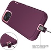 image:imageMXX Case Made for iPhone 13 Pro wTempered Glass Screen ProtectorCamera Lens Protector 3Layer Full Heavy Duty Body Bumper Cover Shockproof Protection Made for iPhone 13 Pro 61 PlumLight PinkPlumLight Pink