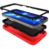 image:imageMXX Case Made for iPhone 13 Pro wTempered Glass Screen ProtectorCamera Lens Protector 3Layer Full Heavy Duty Body Bumper Cover Shockproof Protection Made for iPhone 13 Pro 61 PlumLight PinkRedBlack