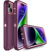 image:imageMXX Case Made for iPhone 13 Pro wTempered Glass Screen ProtectorCamera Lens Protector 3Layer Full Heavy Duty Body Bumper Cover Shockproof Protection Made for iPhone 13 Pro 61 PlumLight PinkPlumLight Pink