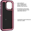 image:imageMXX Case Made for iPhone 13 Pro wTempered Glass Screen ProtectorCamera Lens Protector 3Layer Full Heavy Duty Body Bumper Cover Shockproof Protection Made for iPhone 13 Pro 61 PlumLight PinkPlumLight Pink