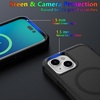 image:imageMXX Case Made for iPhone 13 Pro wTempered Glass Screen ProtectorCamera Lens Protector 3Layer Full Heavy Duty Body Bumper Cover Shockproof Protection Made for iPhone 13 Pro 61 PlumLight PinkBlack01