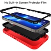 image:imageMXX Case Made for iPhone 13 Pro wTempered Glass Screen ProtectorCamera Lens Protector 3Layer Full Heavy Duty Body Bumper Cover Shockproof Protection Made for iPhone 13 Pro 61 PlumLight PinkRedBlack