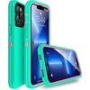 image:imageMXX Case Made for iPhone 13 Pro wTempered Glass Screen ProtectorCamera Lens Protector 3Layer Full Heavy Duty Body Bumper Cover Shockproof Protection Made for iPhone 13 Pro 61 PlumLight PinkAquaLight Pink