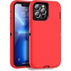 image:imageMXX Case Made for iPhone 13 Pro wTempered Glass Screen ProtectorCamera Lens Protector 3Layer Full Heavy Duty Body Bumper Cover Shockproof Protection Made for iPhone 13 Pro 61 PlumLight PinkRedBlack