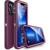 image:imageMXX Case Made for iPhone 13 Pro wTempered Glass Screen ProtectorCamera Lens Protector 3Layer Full Heavy Duty Body Bumper Cover Shockproof Protection Made for iPhone 13 Pro 61 PlumLight PinkPlumLight Pink