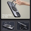 image:imageMXX Case Made for iPhone 15 Pro Max360Ring Stand Magnetic AntiFingerprint Military Drop Protection Compatible with MagSafe and Soft Edge Translucent Slim Back 15 ProMax Phone Case BlackBlack