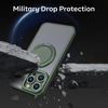 image:imageMXX Case Made for iPhone 15 Pro Max360Ring Stand Magnetic AntiFingerprint Military Drop Protection Compatible with MagSafe and Soft Edge Translucent Slim Back 15 ProMax Phone Case PinkGreen