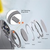 image:imageMXX Case Made for iPhone 15 Pro Max360Ring Stand Magnetic AntiFingerprint Military Drop Protection Compatible with MagSafe and Soft Edge Translucent Slim Back 15 ProMax Phone Case BlackTitanium Grey