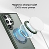 image:imageMXX Case for Galaxy s23 Ultra case amp s22 Ultra case360 Ring Stand Magnetic Military Drop Protection Compatible with MagSafe and Soft Edge Translucent Slim Back for Galaxy s23 UltraGreenGreen