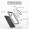 image:imageMXX Case for Galaxy s23 Ultra case amp s22 Ultra case360 Ring Stand Magnetic Military Drop Protection Compatible with MagSafe and Soft Edge Translucent Slim Back for Galaxy s23 UltraGreenTitaniumgrey