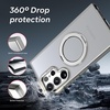 image:imageMXX Case for Galaxy s23 Ultra case amp s22 Ultra case360 Ring Stand Magnetic Military Drop Protection Compatible with MagSafe and Soft Edge Translucent Slim Back for Galaxy s23 UltraGreenTitaniumgrey