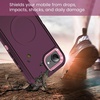 image:imageMXX Case for iPhone 16e amp iPhone 17e 3Layer Heavy Duty Protective Cover Compatible with MagSafe Shockproof Dustproof Drop Resistant Phone Case TurquoiseTeal BluePlum