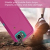 image:imageMXX Case for iPhone 16e amp iPhone 17e 3Layer Heavy Duty Protective Cover Compatible with MagSafe Shockproof Dustproof Drop Resistant Phone Case TurquoiseTeal BlueDeep Pink