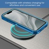 image:imageMXX Case for iPhone 16e amp iPhone 17e 3Layer Heavy Duty Protective Cover Compatible with MagSafe Shockproof Dustproof Drop Resistant Phone Case TurquoiseTeal BlueBlue
