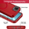 image:imageMXX Case for iPhone 16e amp iPhone 17e 3Layer Heavy Duty Protective Cover Compatible with MagSafe Shockproof Dustproof Drop Resistant Phone Case TurquoiseTeal BlueRed