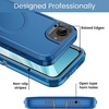 image:imageMXX Case for iPhone 16e amp iPhone 17e 3Layer Heavy Duty Protective Cover Compatible with MagSafe Shockproof Dustproof Drop Resistant Phone Case TurquoiseTeal BlueBlue