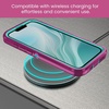 image:imageMXX Case for iPhone 16e amp iPhone 17e 3Layer Heavy Duty Protective Cover Compatible with MagSafe Shockproof Dustproof Drop Resistant Phone Case TurquoiseTeal BlueDeep Pink