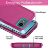 image:imageMXX Case for iPhone 16e amp iPhone 17e 3Layer Heavy Duty Protective Cover Compatible with MagSafe Shockproof Dustproof Drop Resistant Phone Case TurquoiseTeal BlueDeep Pink