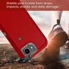 image:imageMXX Case for iPhone 16e amp iPhone 17e 3Layer Heavy Duty Protective Cover Compatible with MagSafe Shockproof Dustproof Drop Resistant Phone Case TurquoiseTeal BlueRed