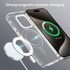 image:imageMXX Case made for iPhone 15 Pro Max360Ring Stand Magnetic AntiFingerprint Military Drop Protection Compatible with MagSafe and Soft Edge Translucent Slim Back 15 ProMax Phone CaseClearpurpleClearpurple