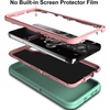 image:imageMXX Compatible with Samsung Galaxy S23 Ultra Case 3Layer Super Protective Full Heavy Duty Tough Rugged Bumper Cover Shock amp Dust Proof Made for Galaxy s23 Ultra Phone Case 68 BlackAquaLight Pink