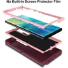 image:imageMXX Compatible with Samsung Galaxy S23 Ultra Case 3Layer Super Protective Full Heavy Duty Tough Rugged Bumper Cover Shock amp Dust Proof Made for Galaxy s23 Ultra Phone Case 68 BlackPlum