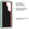 image:imageMXX Compatible with Samsung Galaxy S23 Ultra Case 3Layer Super Protective Full Heavy Duty Tough Rugged Bumper Cover Shock amp Dust Proof Made for Galaxy s23 Ultra Phone Case 68 BlackAquaLight Pink