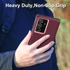image:imageMXX Compatible with Samsung Galaxy S23 Ultra Case 3Layer Super Protective Full Heavy Duty Tough Rugged Bumper Cover Shock amp Dust Proof Made for Galaxy s23 Ultra Phone Case 68 BlackPlum