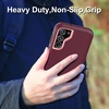 image:imageMXX Compatible with Samsung Galaxy S23 Ultra Case 3Layer Super Protective Full Heavy Duty Tough Rugged Bumper Cover Shock amp Dust Proof Made for Galaxy s23 Ultra Phone Case 68 BlackPlum