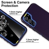 image:imageMXX Compatible with Samsung Galaxy S23 Ultra Case 3Layer Super Protective Full Heavy Duty Tough Rugged Bumper Cover Shock amp Dust Proof Made for Galaxy s23 Ultra Phone Case 68 BlackNavySea Blue