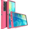 image:imageMXX Compatible with Samsung Galaxy S23 Ultra Case 3Layer Super Protective Full Heavy Duty Tough Rugged Bumper Cover Shock amp Dust Proof Made for Galaxy s23 Ultra Phone Case 68 BlackPinkLight Blue